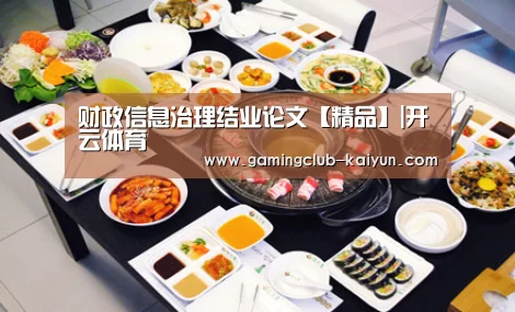 财政信息治理结业论文【精品】|开云体育(图2) 开云赛事