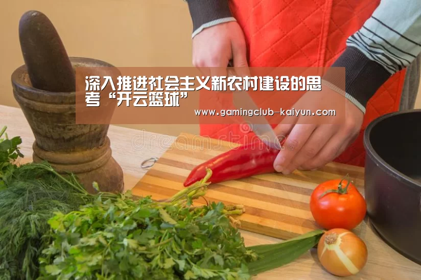 深入推进社会主义新农村建设的思考“开云篮球”(图4) 开云篮球